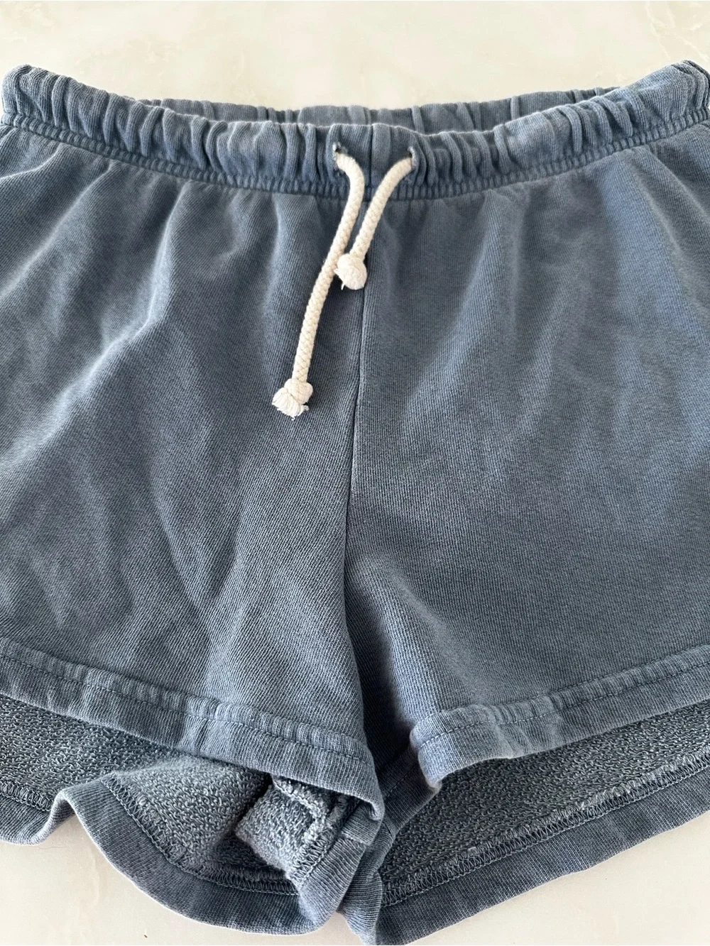 Perfectwhitetee Blue Terry Cloth Sweatshirt & Shorts Set - Picture 3 of 5
